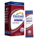 Electrolit Electrolytes Embalajes de polvo, Fruit Punch 8 Pack, Powdered Hydration Packets for Dehydration " Rehydration, Post Workout Flavored Hydrating Drink Mix, Gluten Free Daily Water Enhancer Sticks
