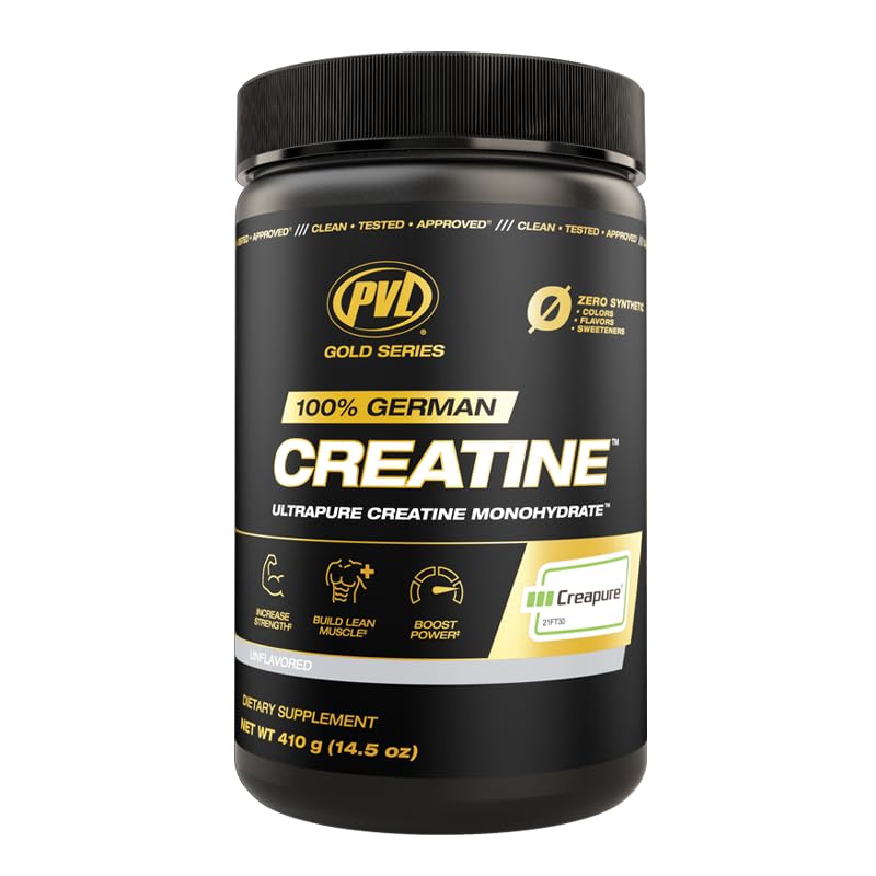 PVL Creatina Crepure - 100% Pure Alemana Creatina monohidrato Polvo - 82 Serviciones - 410 g