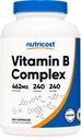 Complejo de vitamina B Nutricost 462mg, 240 cápsulas - con vitamina C - Complejo de energía