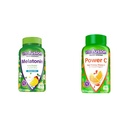 Vitafusion Melatonina 140ct Potencia C Vitamina C Gummies 150ct Soporte de inmuno Orange Flavor