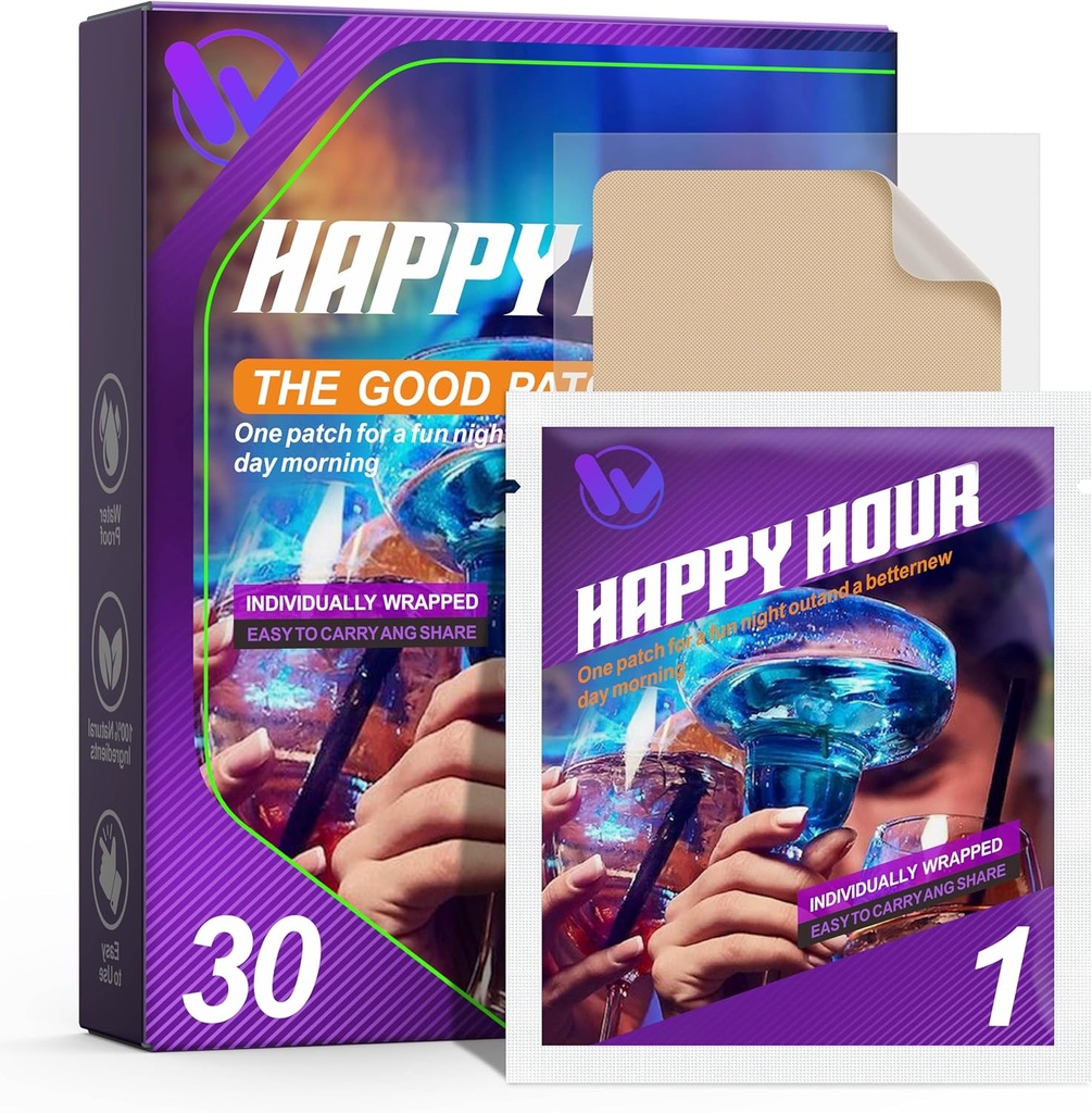 Individualmente malgastado 30 Pack-Use Antes de beber, Usted despertará Refreshed en la mañana