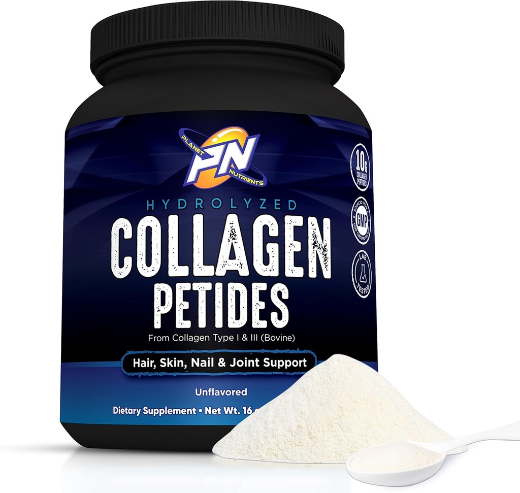 Péptidos de colágeno hidrolizado - Colágeno Tipo I " III Vitaminas para el cabello, la piel, las uñas y el soporte conjunto