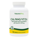 NaturalezasPlus Calcio/Magnesium/Vitamin D3 con Vitamina K2 - Soportes Bone &amp; Immune Health - Vegetarian, Gluten Gratis - 90 Tablets - 22.5 Servicios