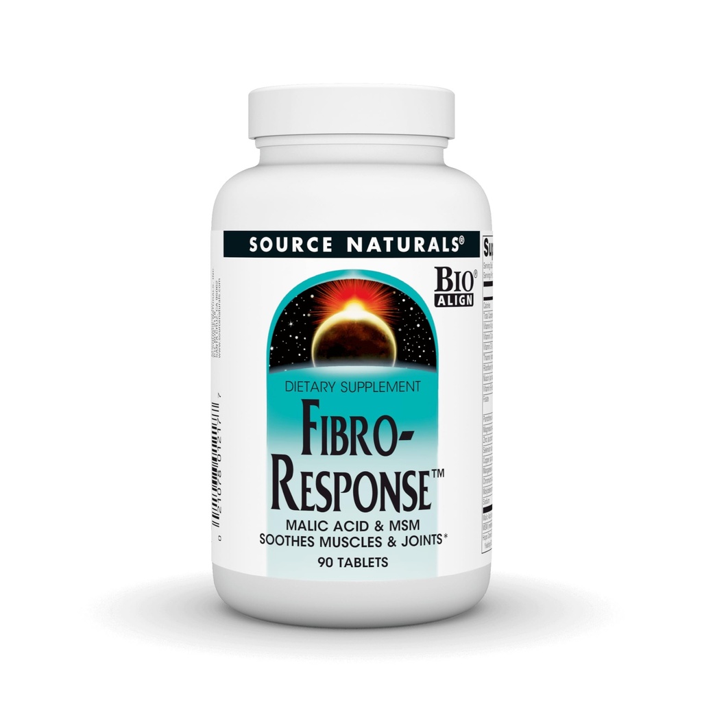 Fuente Naturales Fibro-Response Bio-Alineados Malic Acid & MSM, 90 Tablets