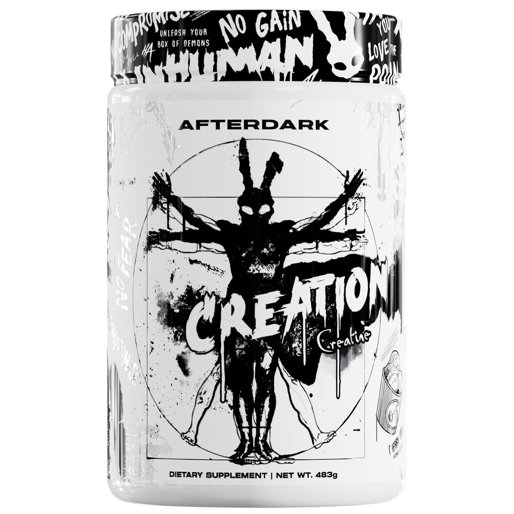 AfterDark Supplements Creation Creatine Monohydrate Powder, 10000mg Creatine Matrix Blend, promueve el crecimiento del poder, la resistencia y el músculo, GMP Certified, USA Made, 21 Servings, Cherry Italian Ice