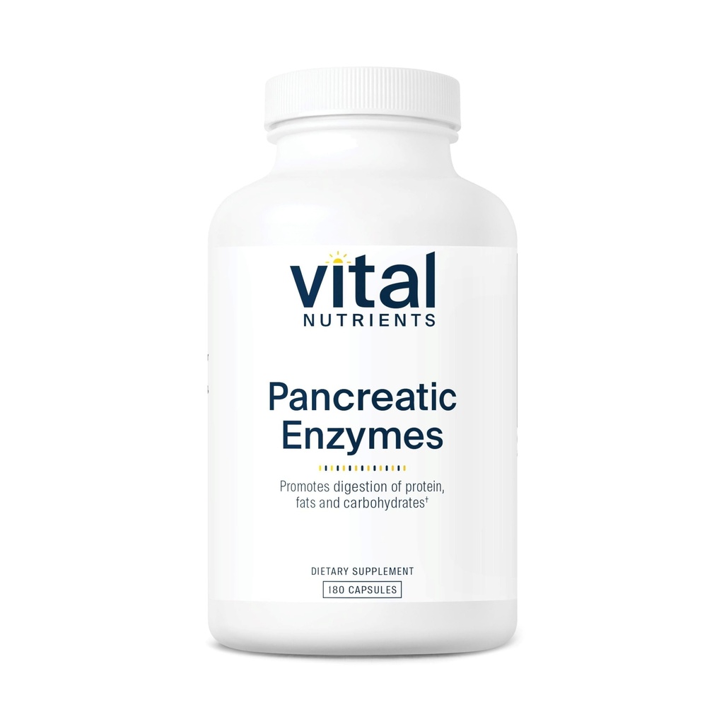 Vital Nutrients Pancreatic Enzymes 1000mg (Full Strength)