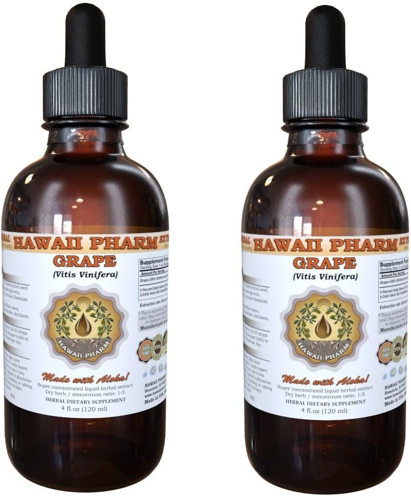 Grape Liquid Extract, Grape (Vitis Vinifera) Semillas Suplemento 2x4 oz