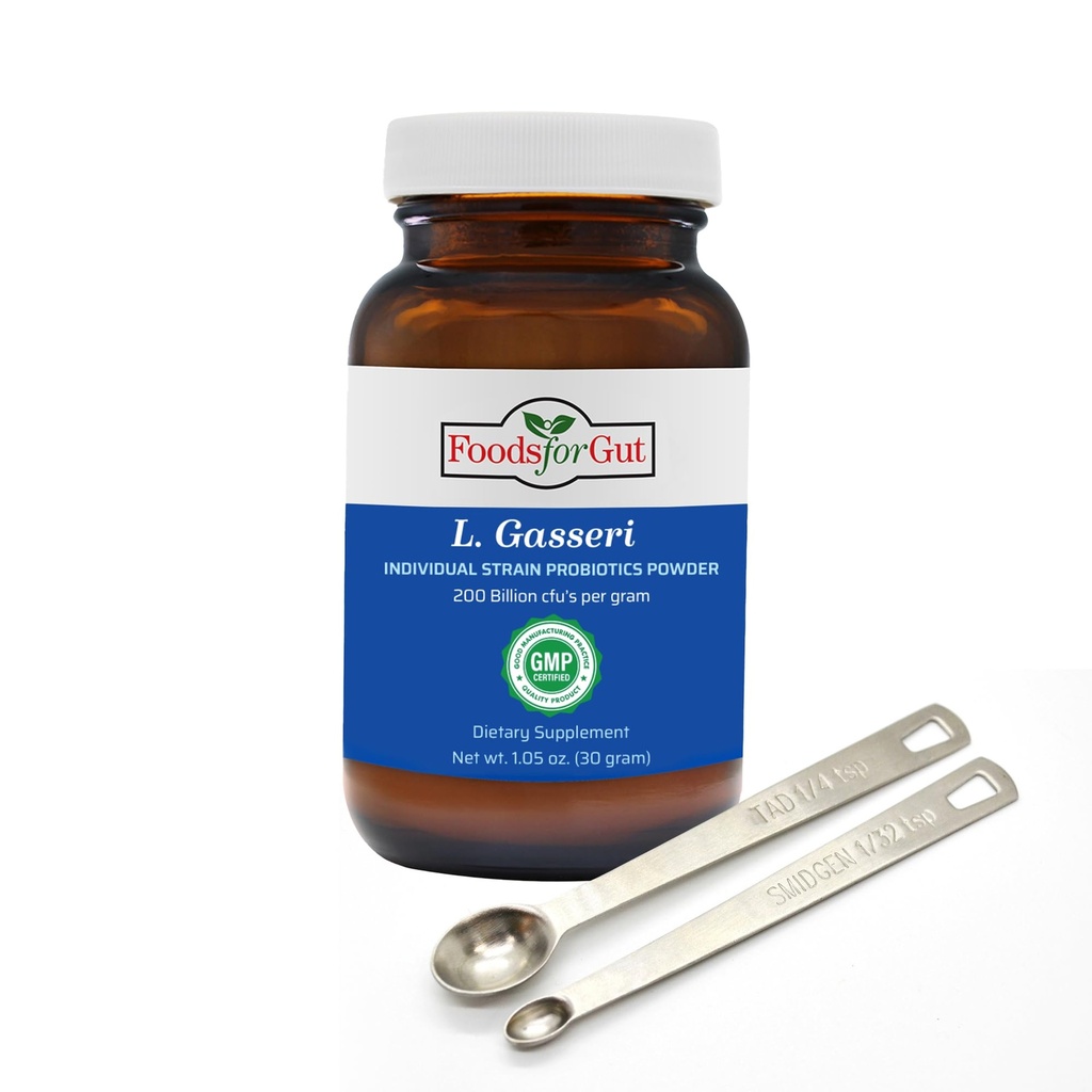 Alimentos para Gut Lactobacillus Gasseri Probiotic Powder 200 Billion cfu's Silencio Hecho en EE.UU. Silencio Control de Peso Silencio Promover un microbioma bien fundamentado  High Potency ← L.Gasseri tención 30 Grams (1.05 Oz)