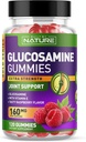 Glucosamina Gummies con vitamina E - Soporte Conjunto avanzado Gummy Suplemento, Antioxidante de alta potencia, Confort para la espalda, rodillas, manos - 120 Gummies
