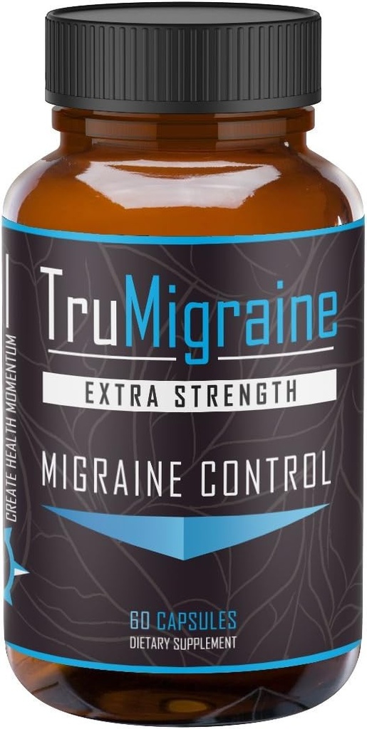 TruMigraine Relief & Prevention ← Todos los suplementos naturales de migraña para el alivio del dolor de cabeza ← Ingredientes: Riboflavin, Feverfew, Paraben Free Butterbur, " Ginkgo Biloba peru 60 Veggie Capsules,