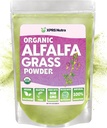 XPRS Nutra Organic Alfalfa Powder - Premium Vegan Alfalfa Suplemento Rico en Calcio, Antioxidantes, Vitaminas - Suplemento Farmer Alfalfa para Niños y Adultos - Vegan Friendly Alfalfa Leaf (8 onzas)
