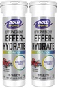 AHORA Nutrición Deportiva, Effervescent Effer-Hydrate, Suplemento Electrolyte, Recuperación*, Berry mixto, 10 Tablets (Pack of 2)