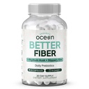 Organics Ocean Better Fiber - Suplemento diario de fibra - Soften Stool for Effortless Bowel Movements - con Psyllium Hulk y Slippery Elm - 90 cápsulas