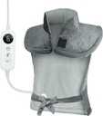 CalefacciÃ3n para la espalda Alivio del dolor Pad calentada para el cuello y el hombro cáñamo 6 Ajustes de calor 6 Timers Auto Off Regalos de Cumpleaños para Mujeres Hombres Mamá Papá ETL Certified Gray