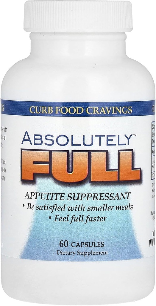 Nutrición Absoluta, Apretones de Comida Curb, Absolutamente Lleno, 60 Caps
