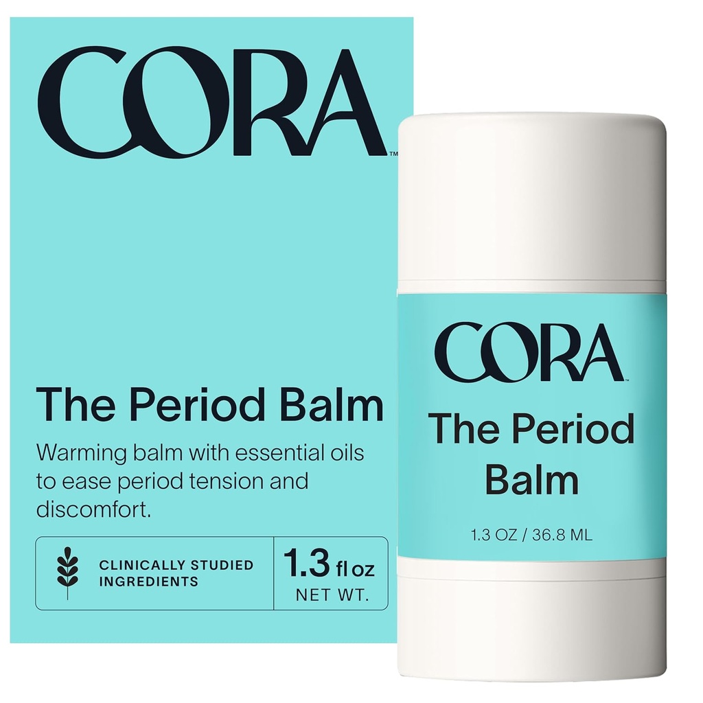 Cora Periodo Menstrual Cramp Period Balm - Soothe Cramps por hasta 8 horas