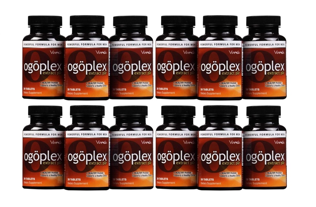 ogoplex® Ø Male Prostate Health and Urinary Support Suplemento con Graminex® Swedish Flower Pollen, Saw Palmetto, Phytosterols " Lycopene - 1 Month Supply (12 Pack)