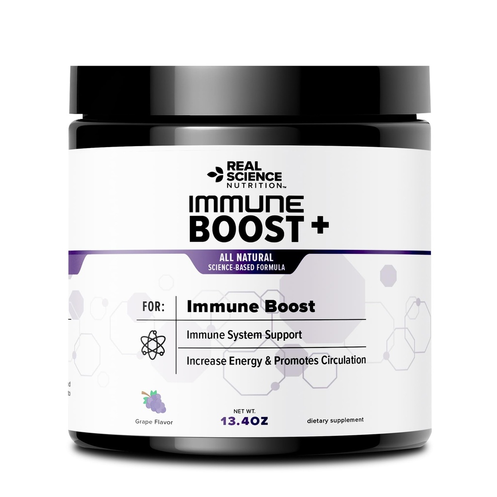 Immune Boost Plus ← Natural Immunity Fórmula, Boost Immune System Health and Wellness, More Powerful Than Elderberry, Zinc, Echinacea - en un rápido Powder