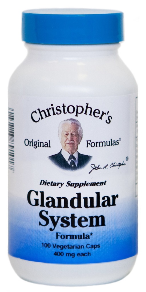Sistema Fórmula Glandular del Dr. Christopher, 100 Conde