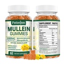 Mullein Gummies for Lung Cleanse ← Orgánica Immune Support ⋅ 2000mg Respiratory Health Gummies  Mango Flavor, Non-Sticky ANTE Lung Health, Sinus Relief ← Mullein Leaf Extract ← 1 Pack