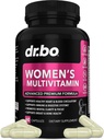 Mujeres Multivitamina - Natural Daily Multi Vitaminas para Mujeres - Mujer Suplementos de Energía Magnesio Plus Zinc - Mujer Multipropósito Minerales Salud Suplemento Cápsulas - Iron & Soy Free Pills