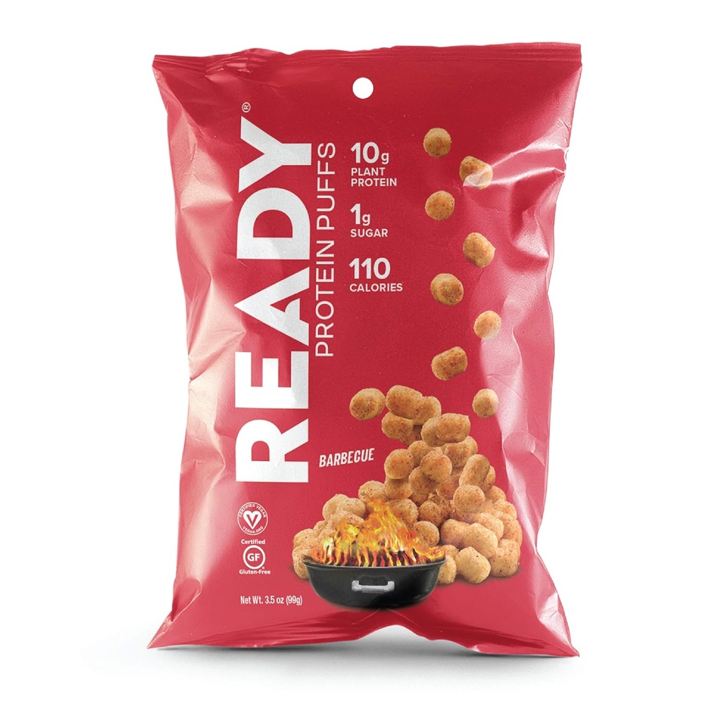 List® Protein Puffs – Guilt-Free, High-Protein Crunchy Snack – 10g Plant-Based Protein, 110 Calories – Vegan, Sin gluten, Sin sabores artificiales – Barbacoa (Caso de 6, 3,5 bolsas)