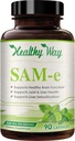 Sanidad 500mg SAM-e Suplemento - High Strength 500mg S-Adenosyl-L-Methionine Capsules for Joint Brain Liver and Mood Support - Non-GMO Absorción misma Suplemento (90 Serviciones)