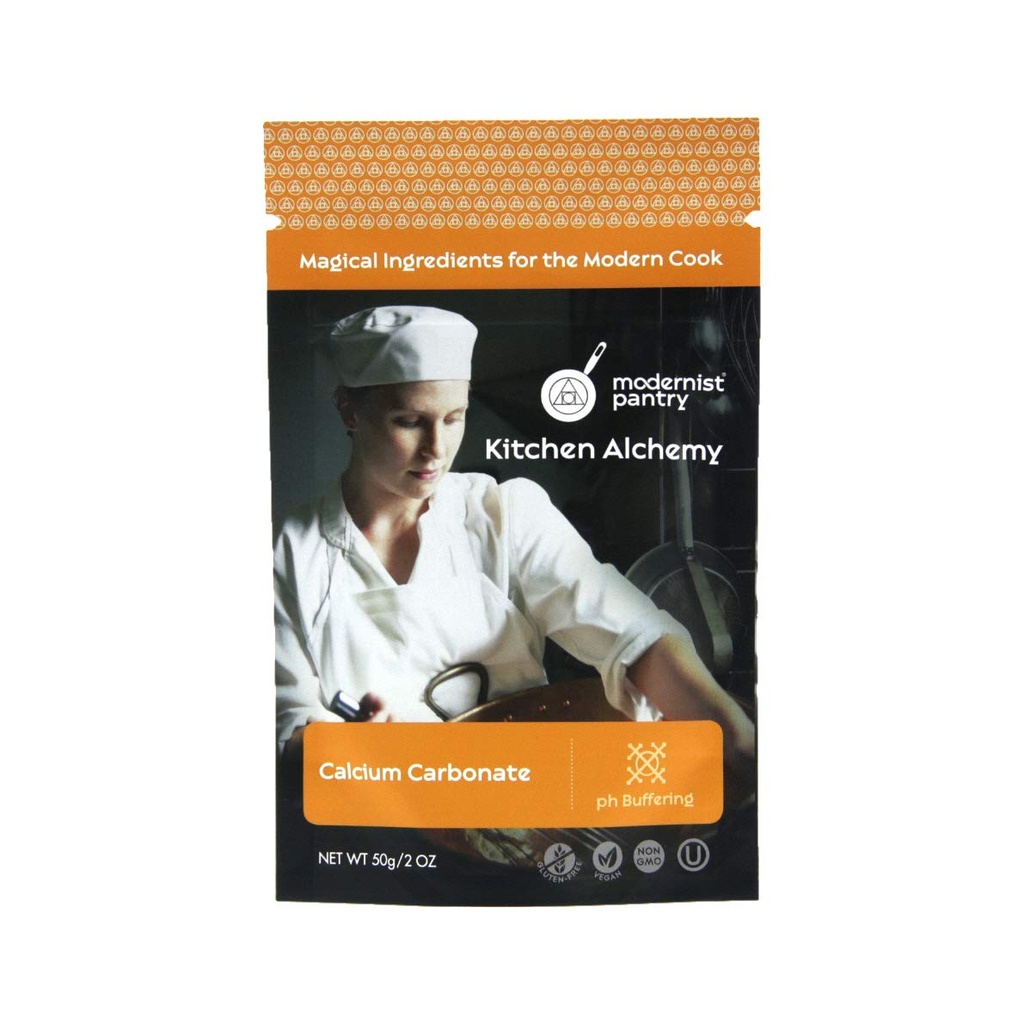 Carbonato de calcio puro ⊘ No Gluten-Free Vegan OU Kosher Certified - 50g/2oz