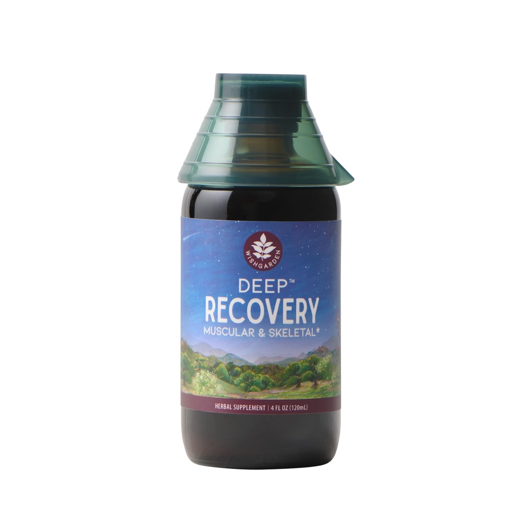 WishGarden Herbs Deep Recovery - Natural Herbal Muscle, Tissue & Joint Support Supplement with Turmeric Curcumin, Addresses Root Cause of Lingering Issues " Promotes Healthy Inflammatory Response, 4oz