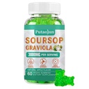 Soursop Graviola Gummies Ø 2000mg Soursop Leaves Extract for Digestive, Cell Support, Immune Support and Antioxidant ¦ High-Absorption ← Non-GMO, Vegan, 60 Gummies