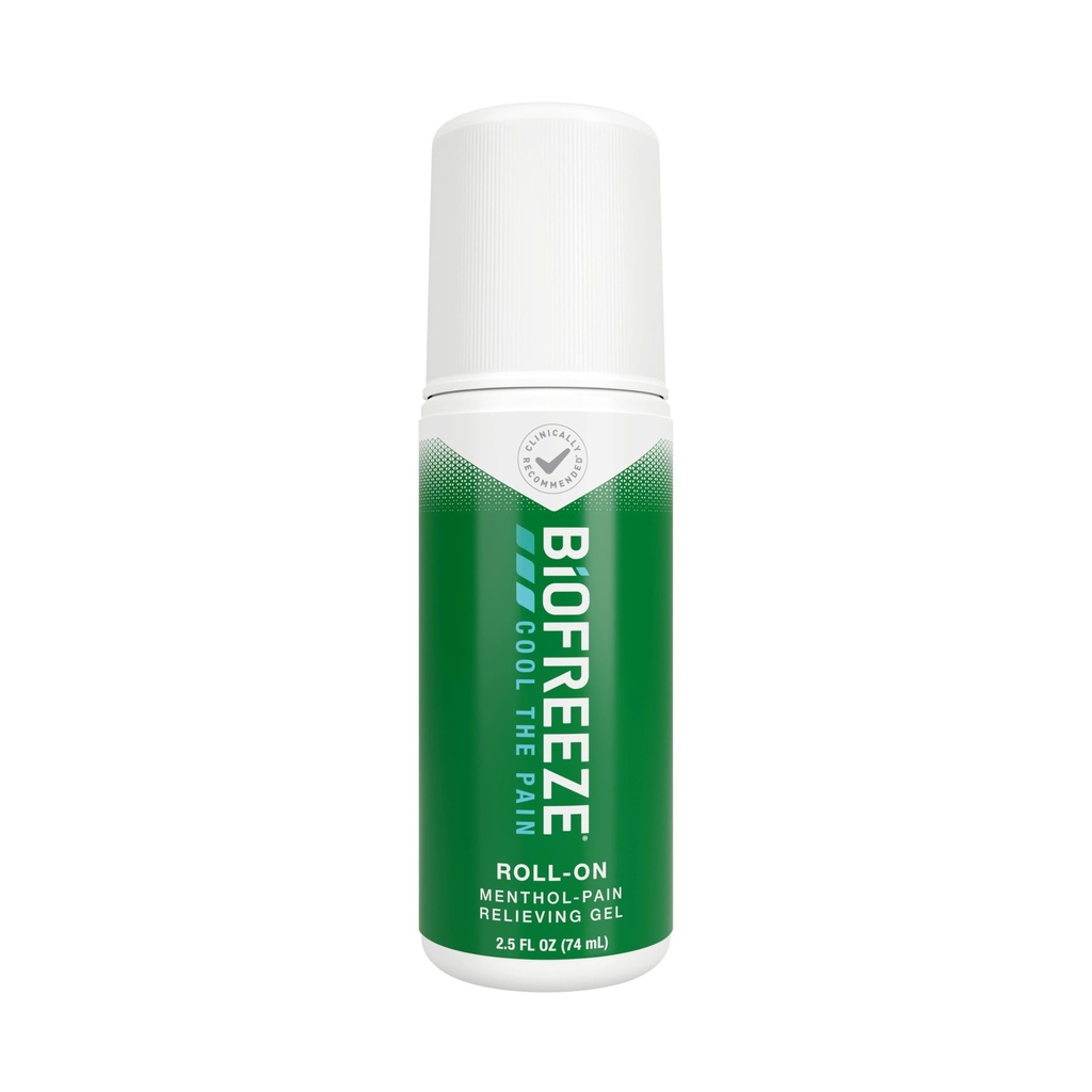 Biofreeze Roll On Pain Relief, Knee & Lower Back Relief, Arthritis Dolor de dolor, Sore Muscle Relief, Neck Doin Relief, Cooling Joint Pain, FSA Eligible, Menthol Gel 2.5 Fl Oz