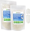 XPRS Nutra Tamaño 1 Gelatina Cápsulas separadas - 1000 Conde Cápsulas vacías Separadas en bolsas - Píldoras vacías para DIY Do-It-youself Suplemento relleno