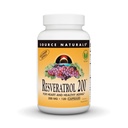 Fuente Natural Resveratrol 200 mg para el envejecimiento cardíaco y saludable - 120 cápsulas vegetarianas
