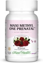 Maxi One por día Fórmula prenatal con folato y hierro suave, 60 cuenta