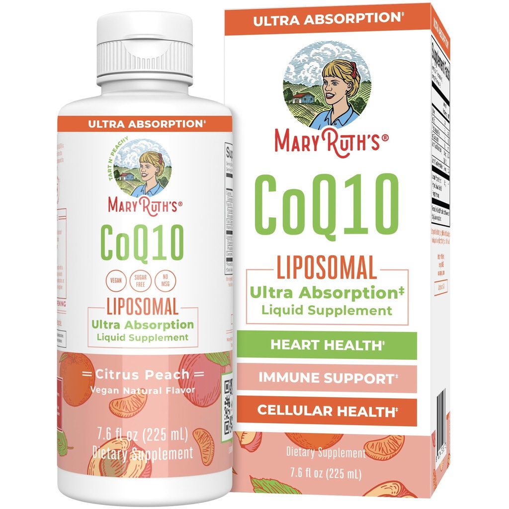 MaryRuth Orgánicas Vitamina líquida Coenzyme Q10 Heart Health for Mitochondrial Support and Immune System TEN Vegan Non-GMO TEN 7.6 Fl Oz ← 45 Servings