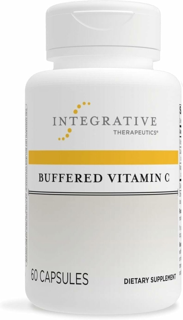 Terapéutica integrada Vitamina C 1000 mg - Soporte fácil, diario con magnesio y calcio* - Soporte antioxidante para la piel sana y los tejidos conectivos* - 60 cápsulas Veganas, 1