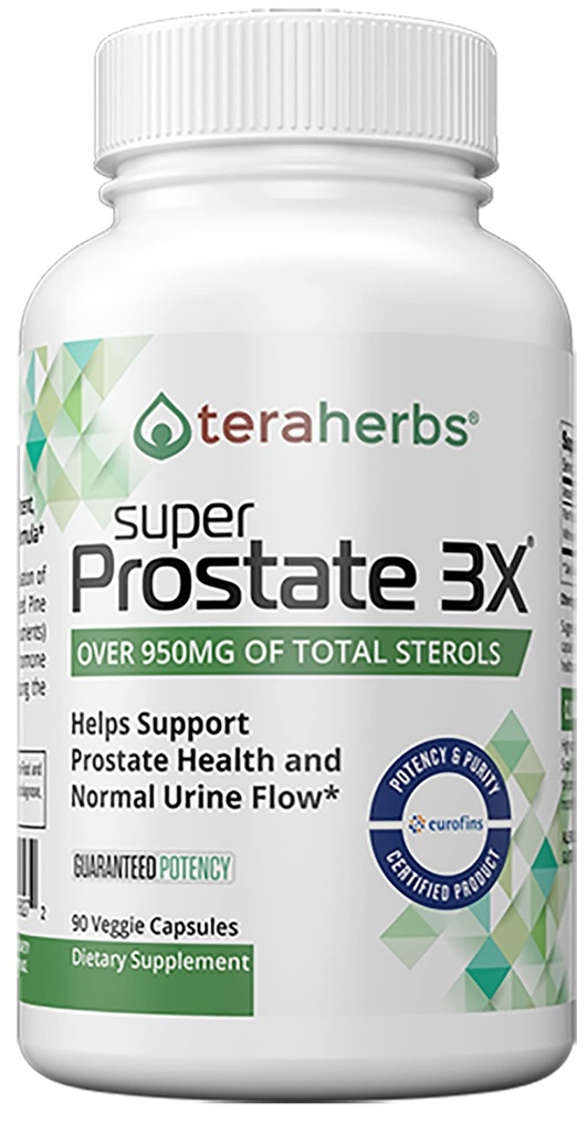 Super Prostate 3X - Bladder Control, & Support for Enlarged Prostate & Frequent Urination - Prostate Supplements for Men - 90 Capsules