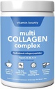 Complejo multi colágeno de vitamina Bounty - Péptidos de colágeno hidrolizados Tipos I, II, III, V & X - Soporta Elasticidad de la piel, salud conjunta, crecimiento del cabello " . - 28 Servicios
