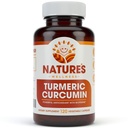 1600mg Orgánica Turmeric Curcumin w/Bioperine y Black Pepper ← Non-GMO Silencio Natural Mixta Apoyo Silencio Potencia más alta con 95% Curcuminoides estandarizados TEN Gluten Free TEN 120 Caps Vegetarian