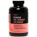 LEGION Forge Fasted Fat Burner - Thermogenic Fat Burner, Target Stomach Fat y Trim Belly Fat con Yohimbe, HMB Supplement, Choline. Todo Natural, 45 Servimientos..., 180 Cuenta (Pack of 1)