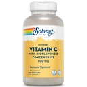 SOLARAY Vitamina Buffered C 500mg - con Bioflavonoids, Rosa HIPS y Acerola Cherry - Suplemento de Apoyo Inmunitario - Fácil de digerir, Vegan, Lab Verified, Garantía de 60 días - 250 Serviciones, 250 VegCaps