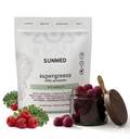 SUNMED Supergreens Daily Gummies – Wellness Blend with Ashwagandha, Green Tea, Spirulina, Probiotics, Antioxidants " Detox Support for Immunity, Gut, Skin " Brain Health ← Wild Raspberry, 60ct