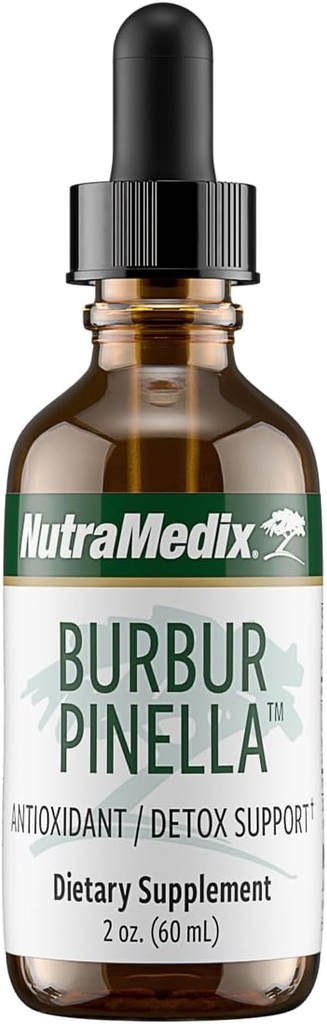 NutraMedix Burbur-Pinella Brain Health Supplements for Adults - Combat Brain Fog & Promote Nerve Support - Ayuda un cuerpo completo sano Detox Cleanse - Formato líquido biodisponible (2 oz / 60 ml)