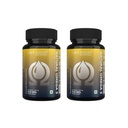 AADAR Natural Omega 3 Vegan Fatty Acid &amp; Immunity Supplement for Hombre and Women TENFlaxseed Arjuna Walnut No Fish Oil TEN 60 Capsules(Pack of 2)