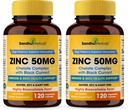 Sandhu Herbals Zinc 50mg Suplemento para Hombres " Mujeres sometidas Alta Absorción Complejo de Monomethionina con Currante Negro 120 Capsules (Pack of 2) Vida Zink Suplementos para Immune, Acne " Antioxidant Support
