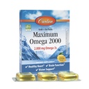 Carlson - Maximum Omega 2000 Grab + Go Packs, 2000 mg Omega-3, Wild-Caught, Norwegian Fish Oil Supplement, Sustentably Sourced Fish Oil Capsules, Lemon, 30 Softgel Pack