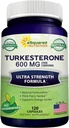 aSquared Nutrition Turkesterone Suplemento 600mg - 120 cápsulas - Ajuga Turkestanica Extract Powder - Turkesterone suplemento píldoras Complejo - Formulación natural