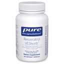 Encapsulaciones puras Resveratrol VES-Sorb ← Apoyo hipoalergénico para la salud celular y cardiovascular* tención 90 cápsulas