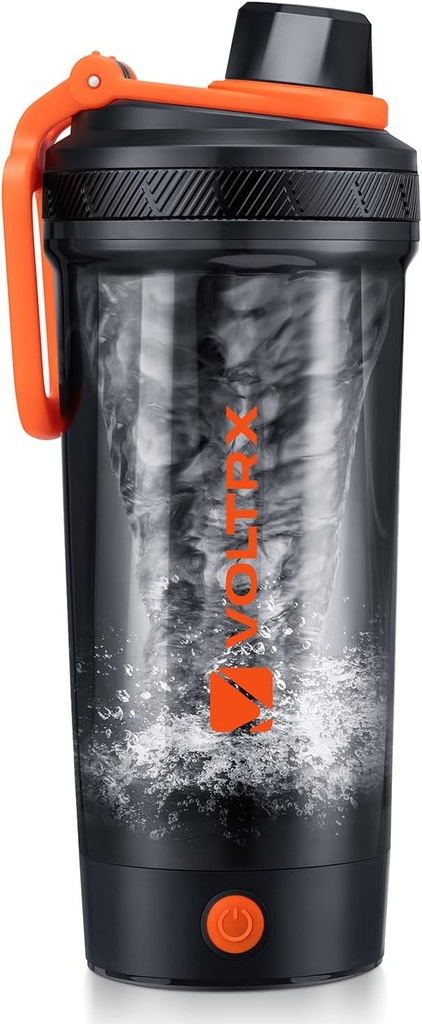 VOLTRX Botella eléctrica Protein Shaker - USB Copa de mezclador recargable para sacudidas y reemplazos de comida, Tritan libre de BPA, 24oz