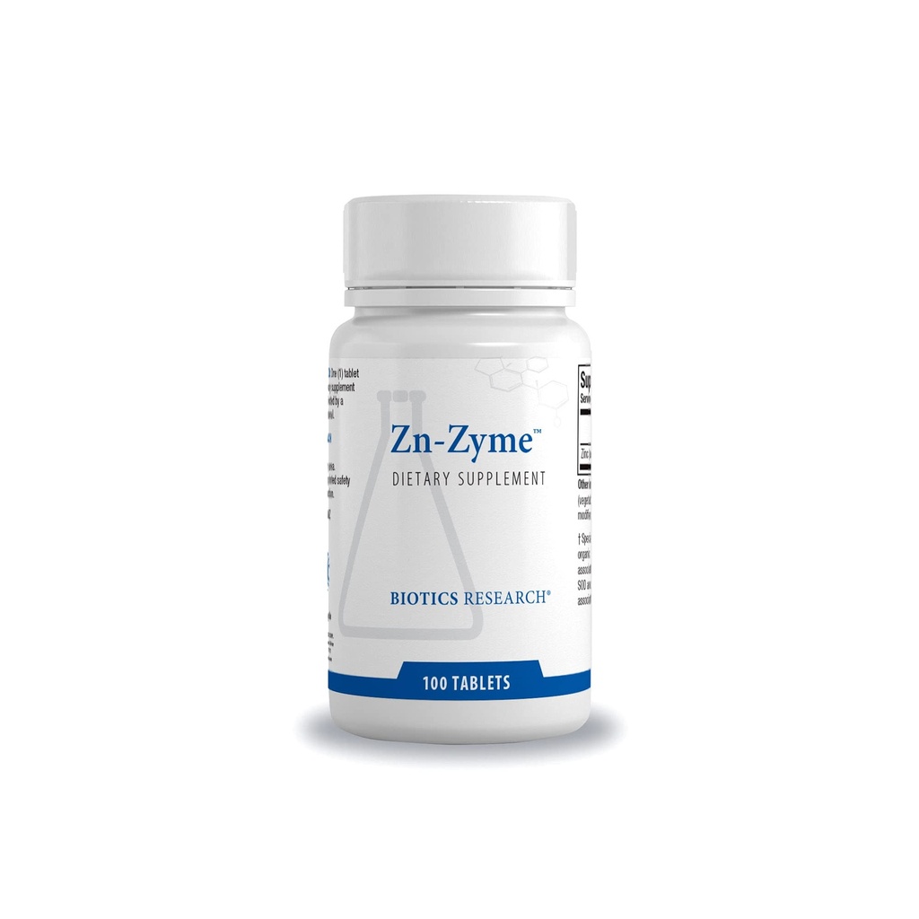 Biotics Research Zn-Zyme – 15 mg de zinc, soporta sistema inmunológico, función celular óptima, digestiva, salud de tejidos Soporte 100 Tab